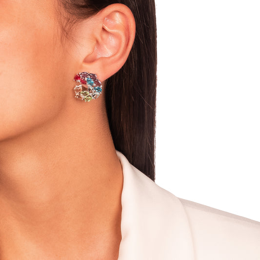 Colorful Crystals Earring