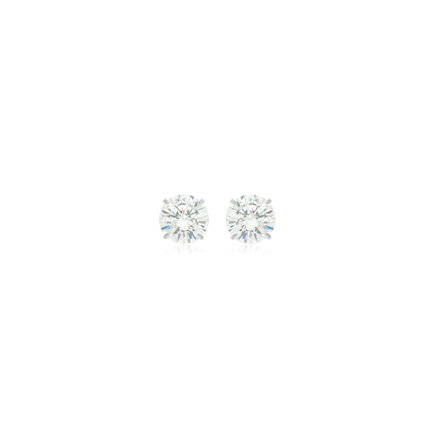 White Crystal Earring